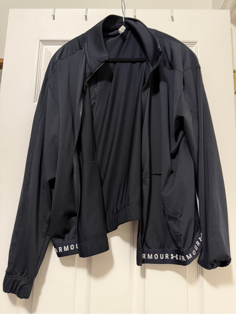 Under Armour Women’s Black Zip-Front Bomber Jacket